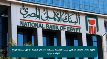 عائد 17%.. البنك الأهلي يثبت هيمنته بشهادة ادخار طويلة الأجل بنسبة أرباح ثابتة مميزة